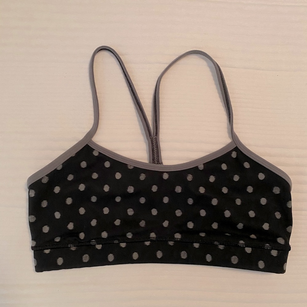 Polka dot Lululemon bra sz 6